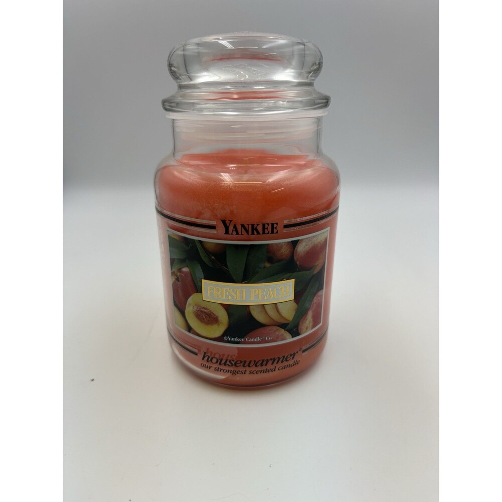 Yankee Candle Housewarmer Fresh Peach 22 oz Large Single Wick Jar Retired